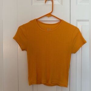 Urban Outfitters Orange BDG Short Sleeve Shirt Women's Size Small Summer